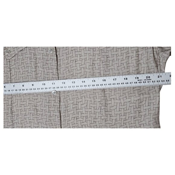 Kiton Womens Graphic-Print Silk Maxi Dress Size 42 Beige - Picture 4 of 11